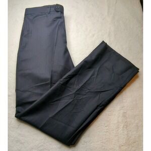 Tommy Hilfiger Tyler Pants Mens 34x34 Navy Blue Dress Slacks 100% Worsted Wool